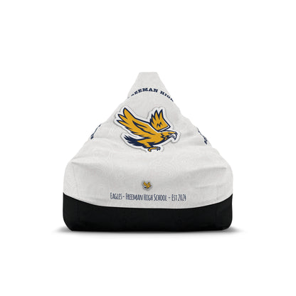 FHS - Bean Bag Chair & Filling, White/Logo