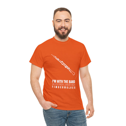 WCJH - I'M WITH THE BAND Adult Oboe Tee (13 color options)