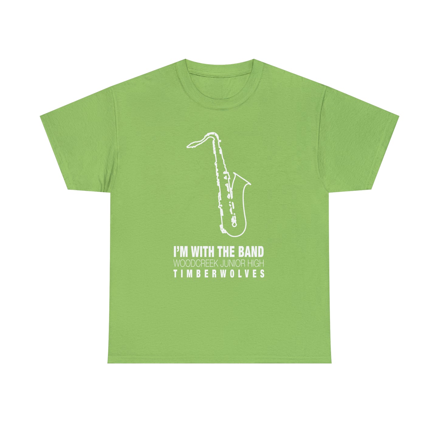 WCJH - I'M WITH THE BAND Adult Saxophone Tee (13 color options)