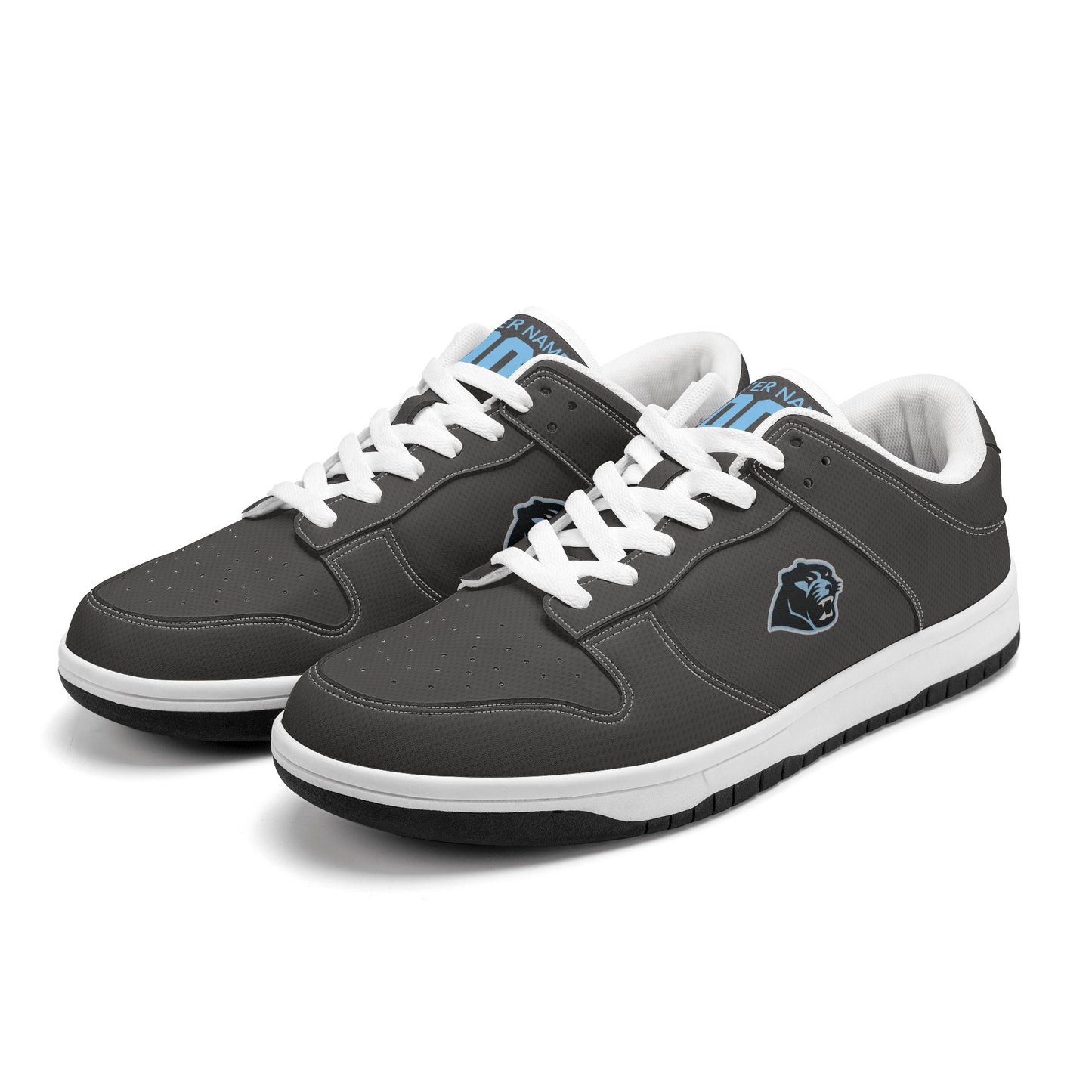 PHS - Men's Dunk-Style Low Top Leather Sneakers