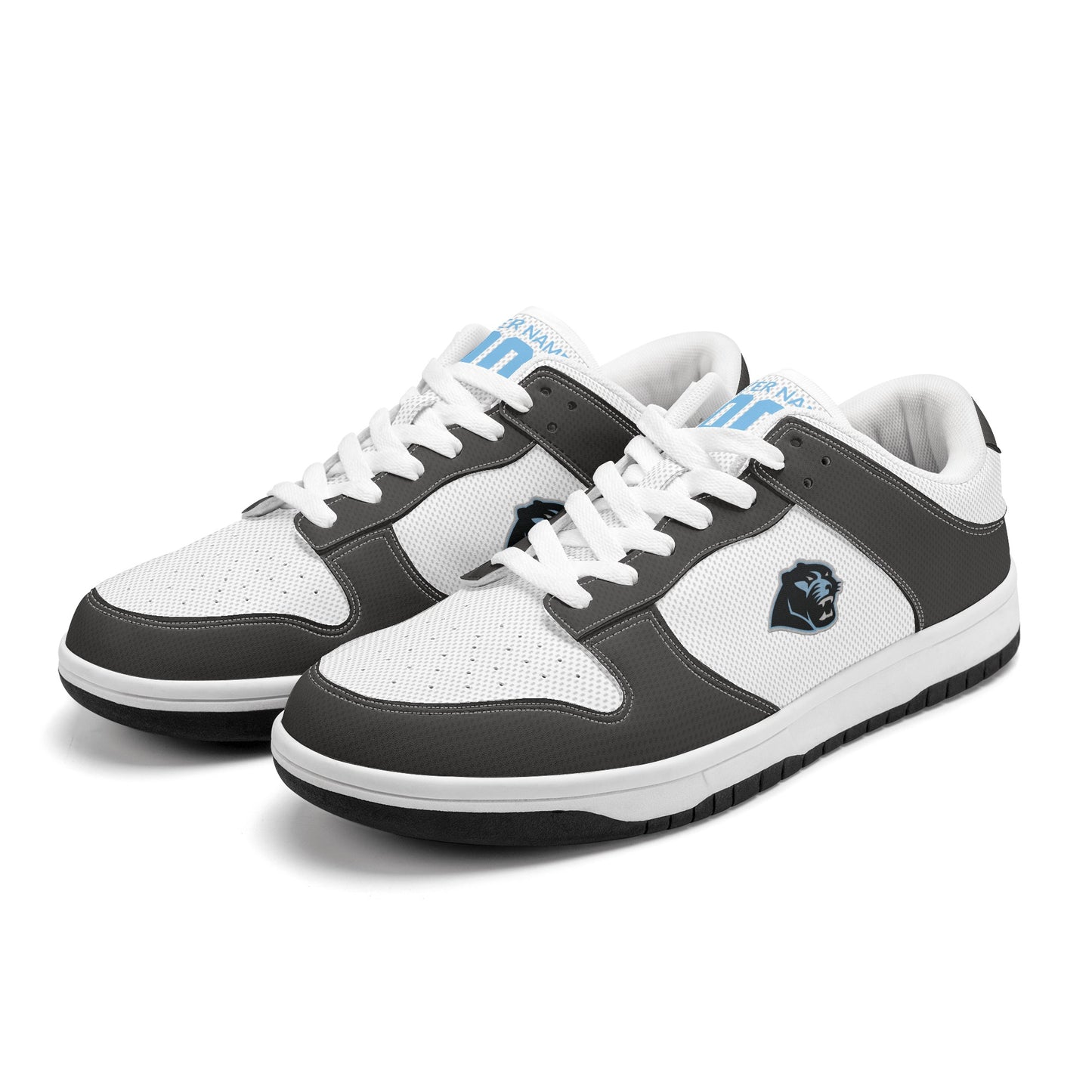 PHS -Men's Dunk-Style Low Top Leather Sneakers