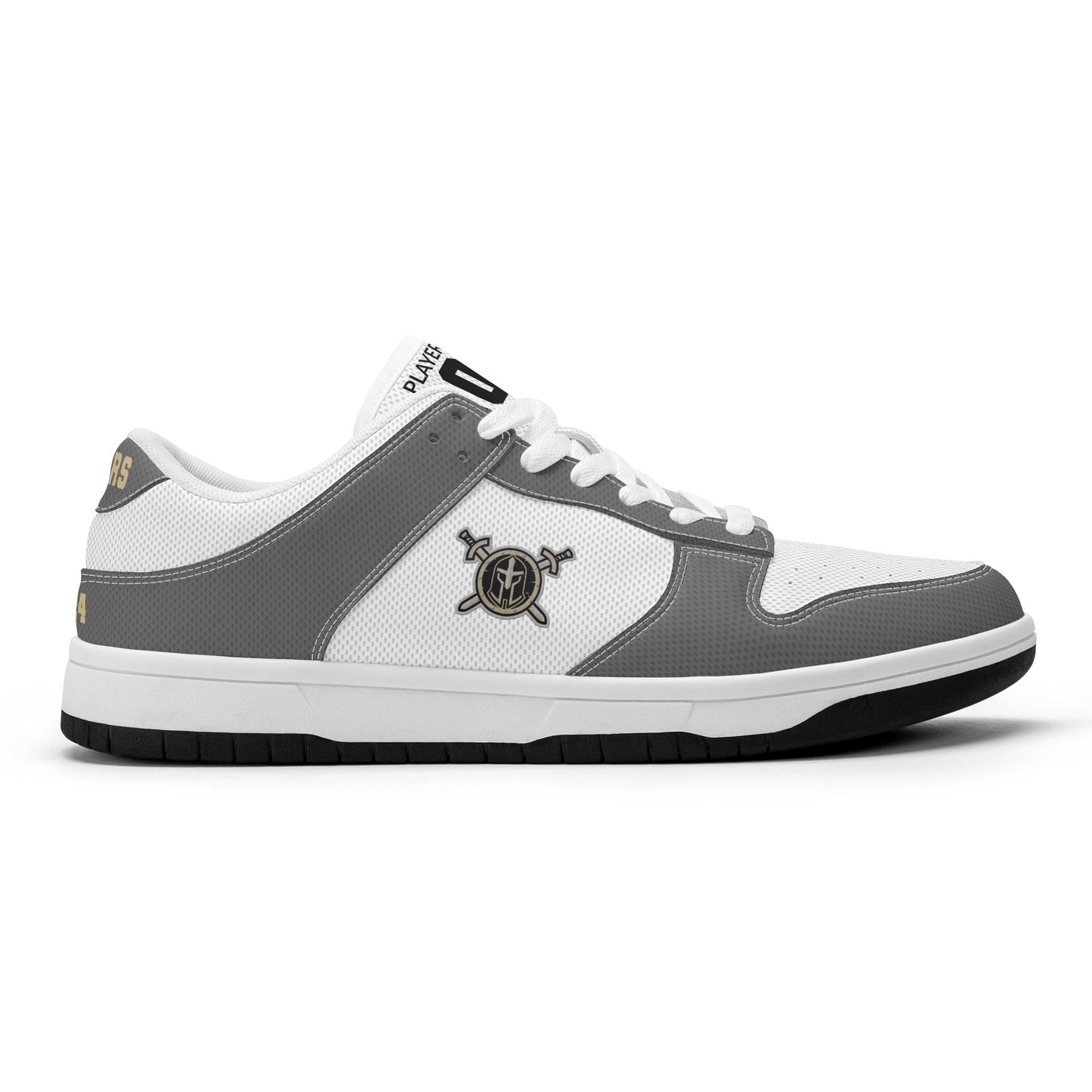 JHS - Mens D-Stylish Low Top Leather Sneakers, Two Tone