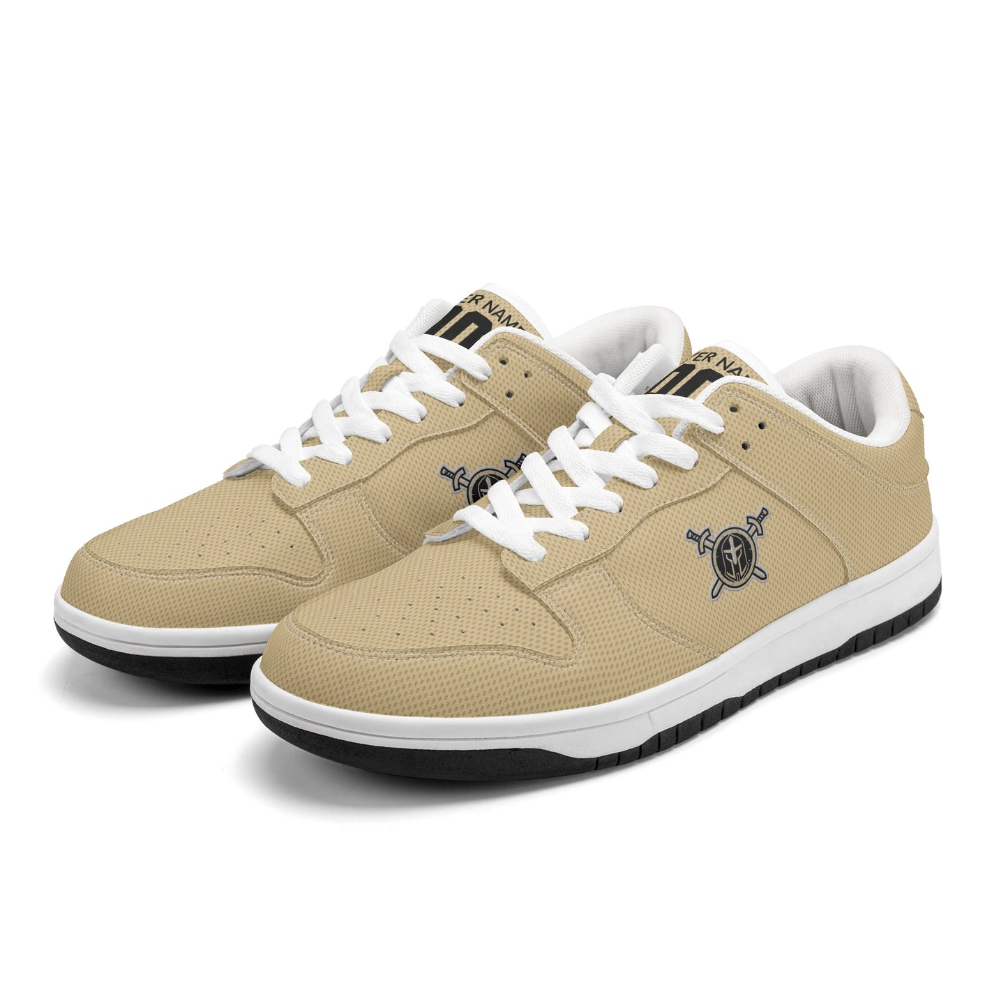 JHS - Mens D-Stylish Low Top Leather Sneakers, Solid