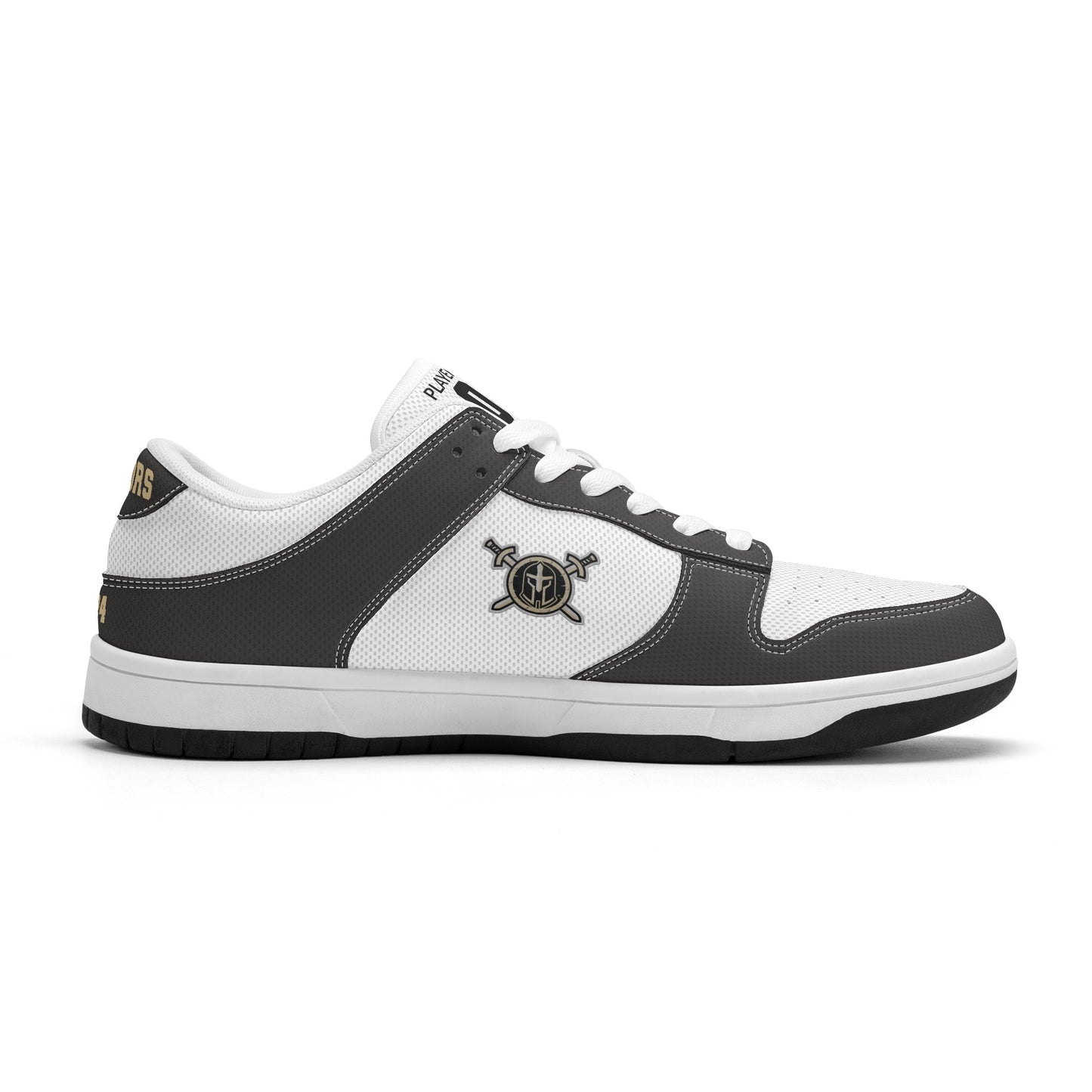 JHS - Mens D-Stylish Low Top Leather Sneakers, Two Tone