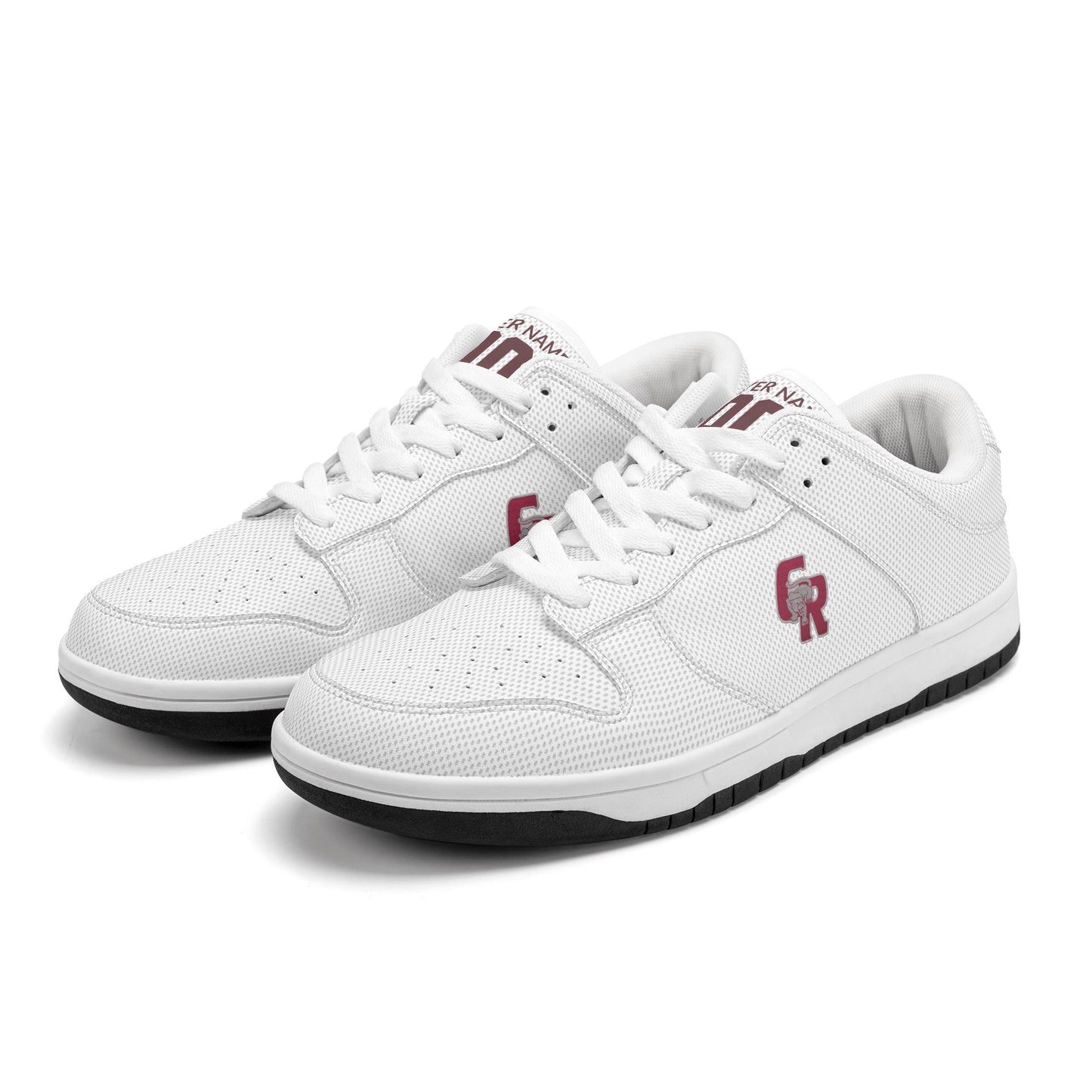 CRHS - Men's Dunk-Style Low Top Leather Sneakers