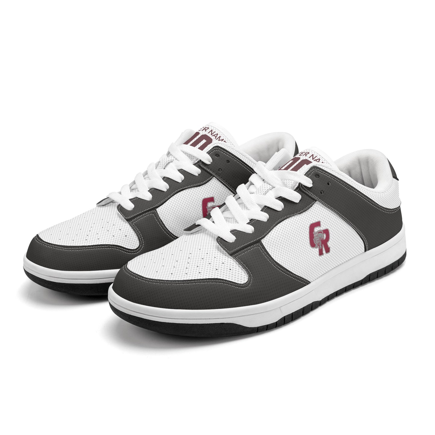 CRHS - Men's Dunk-Style Low Top Leather Sneakers