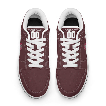 CRHS - Men's Dunk-Style Low Top Leather Sneakers