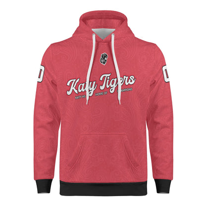 KHS - Paisley Pullover Hoodie, Red/White/Black