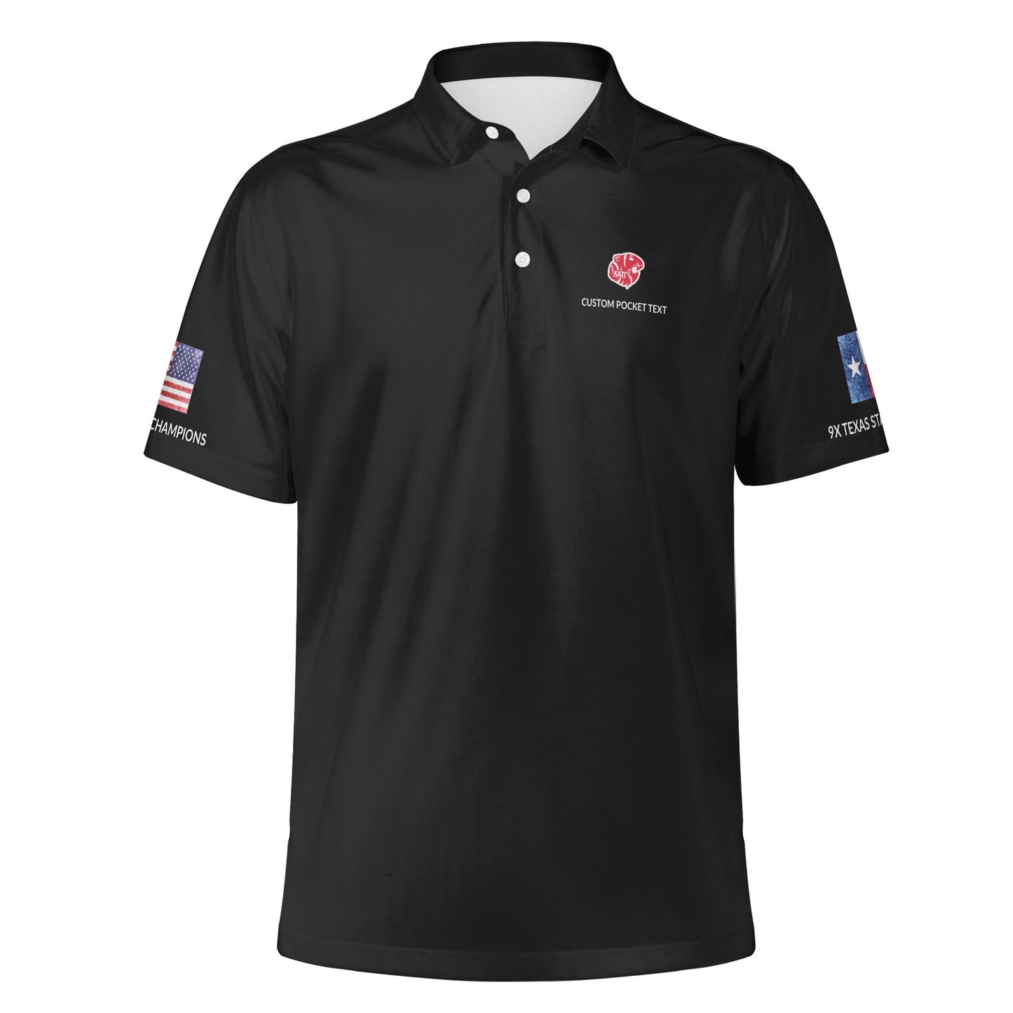 KHS - Solid Polo Shirt, Red/White/Black