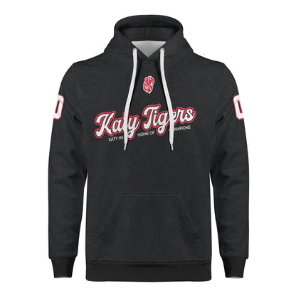 KHS - Paisley Pullover Hoodie, Red/White/Black