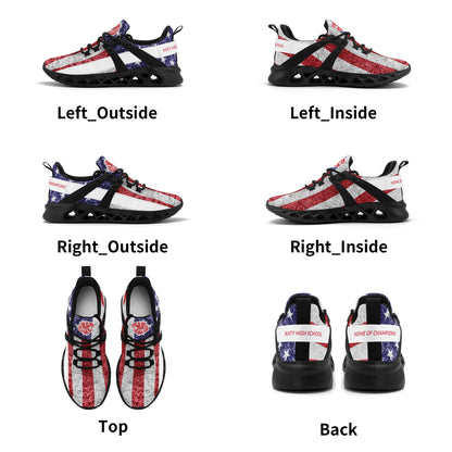 KHS - Women's New Elastic Sport Sneakers, Patriotic, 2 Options