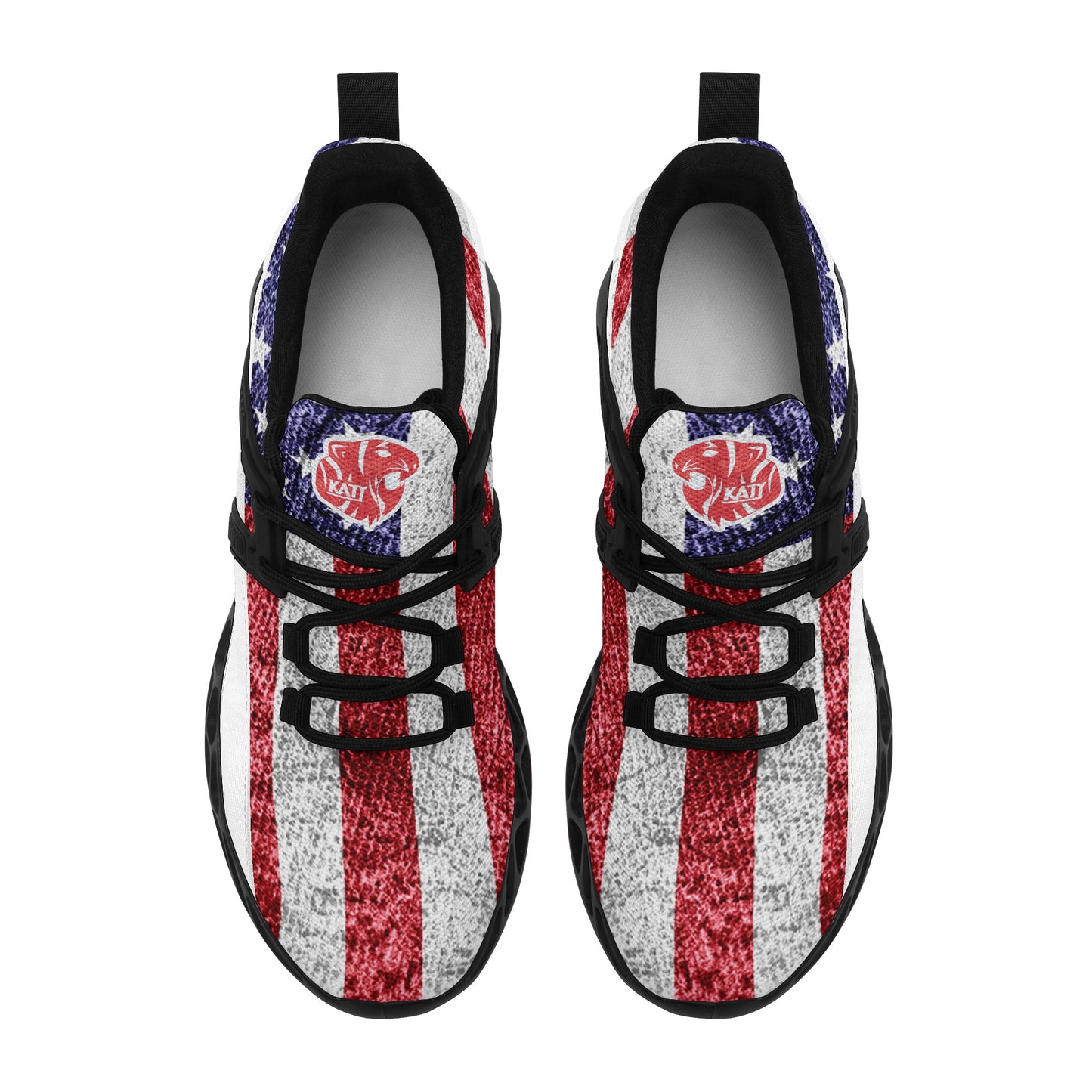 KHS - Women's New Elastic Sport Sneakers, Patriotic, 2 Options