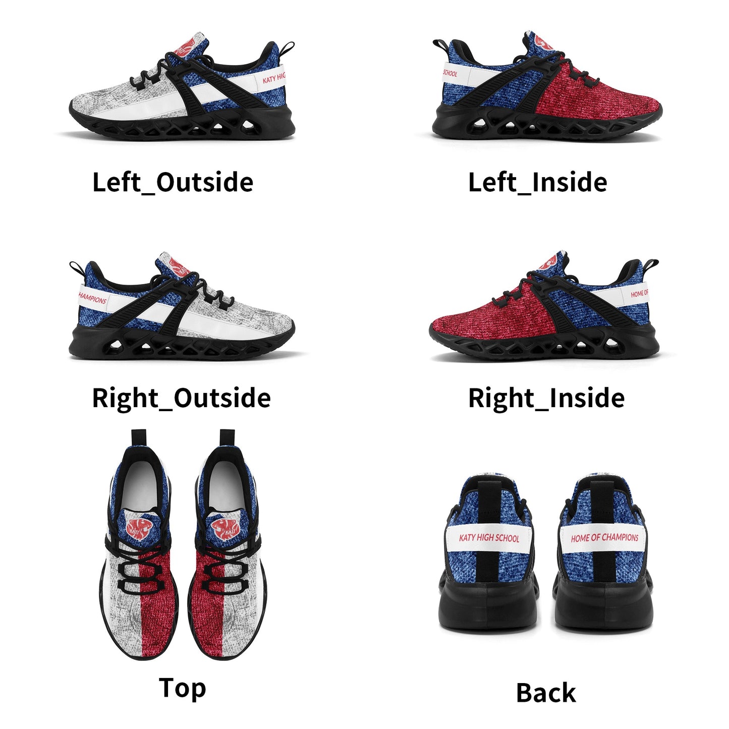 KHS - Women's New Elastic Sport Sneakers, Patriotic, 2 Options