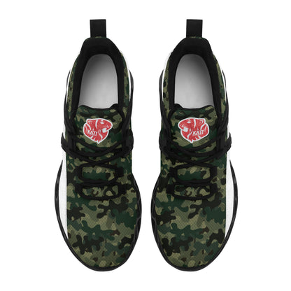 KHS - Men's New Elastic Sport Sneakers, Camo, 2 Color Options