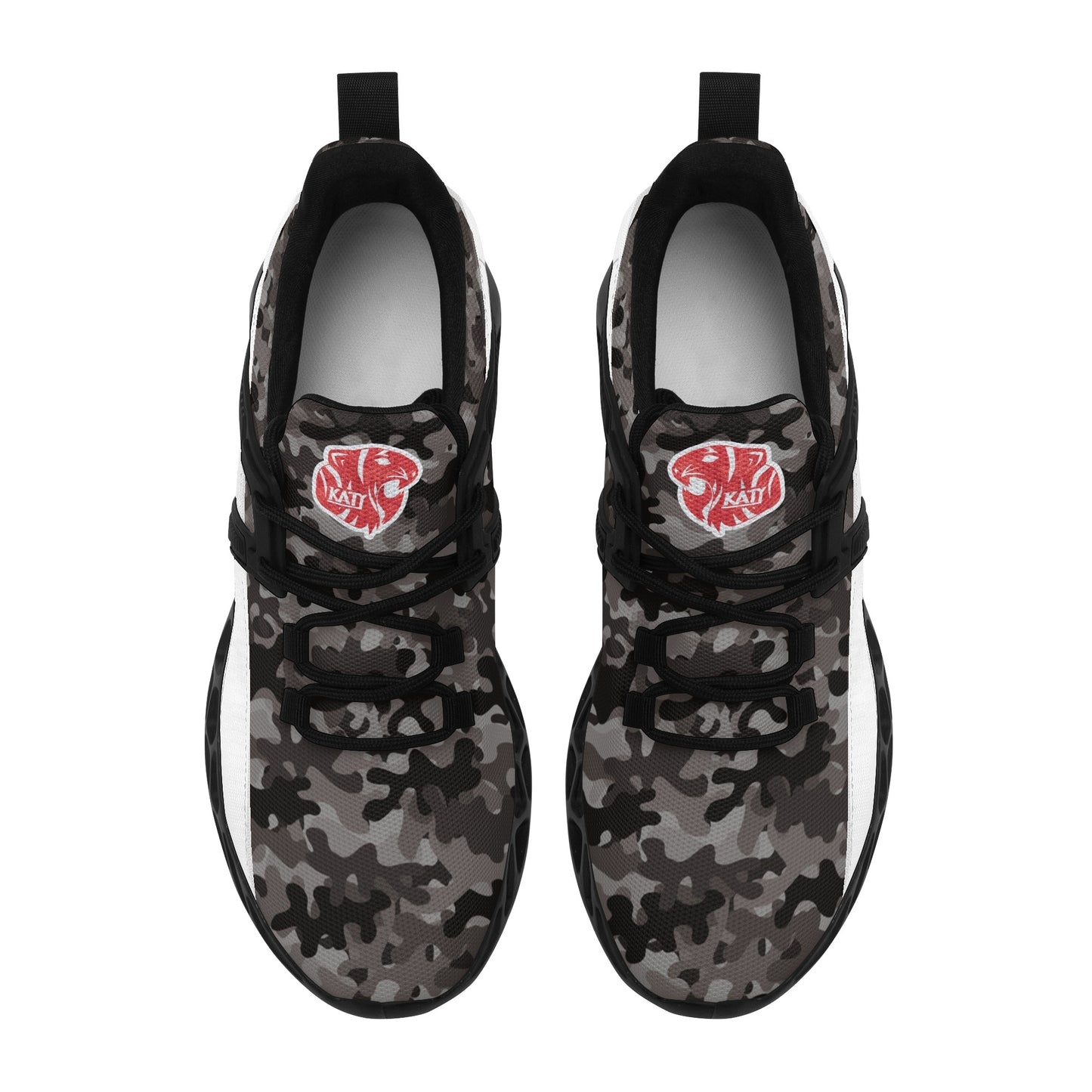 KHS - Men's New Elastic Sport Sneakers, Camo, 2 Color Options