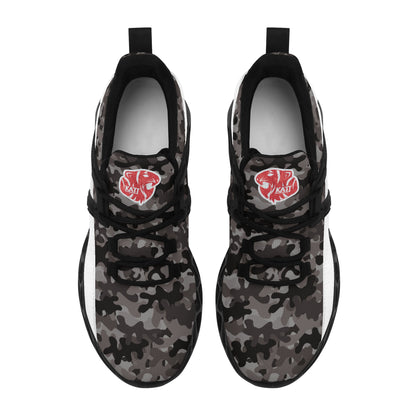 KHS - Men's New Elastic Sport Sneakers, Camo, 2 Color Options