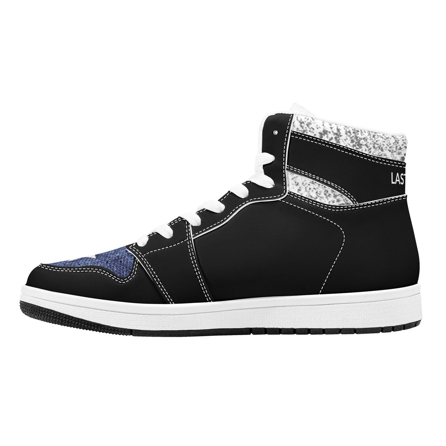 KHS - Mens High Top Leather Sneakers, Patriotic, 2 Options