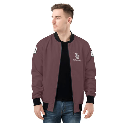 CRHS - Adult Zip-Up Bomber Jacket, Maroon/Maroon