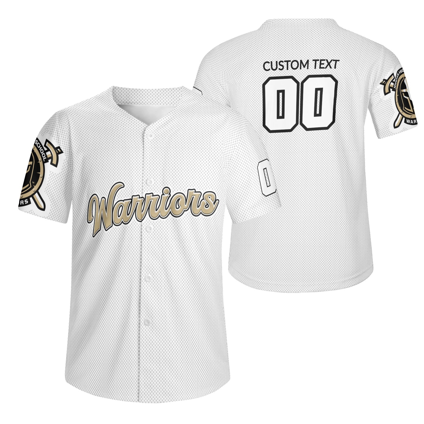 JHS - White Baseball Jersey