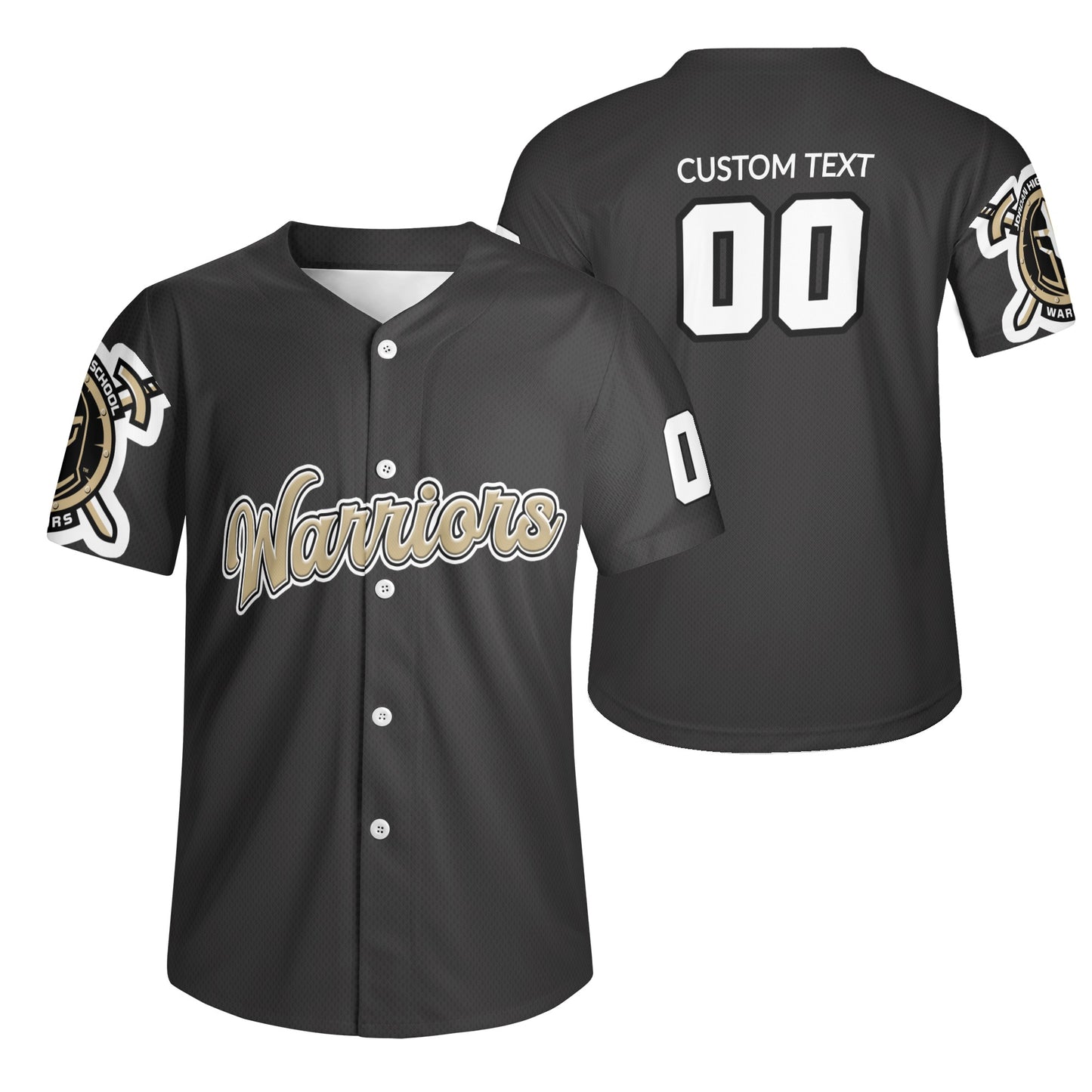 JHS - Black Baseball Jersey