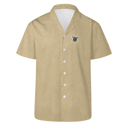 JHS - Hawaiian Casual Shirt, Gold/Gold
