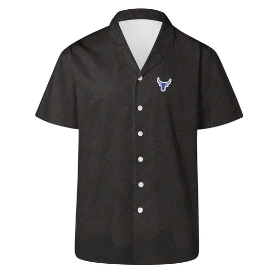 MRHS - Hawaiian Casual Shirt, Black/Black