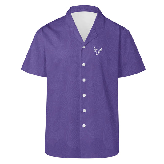 MRHS - Hawaiian Casual Shirt, Purple/Purple