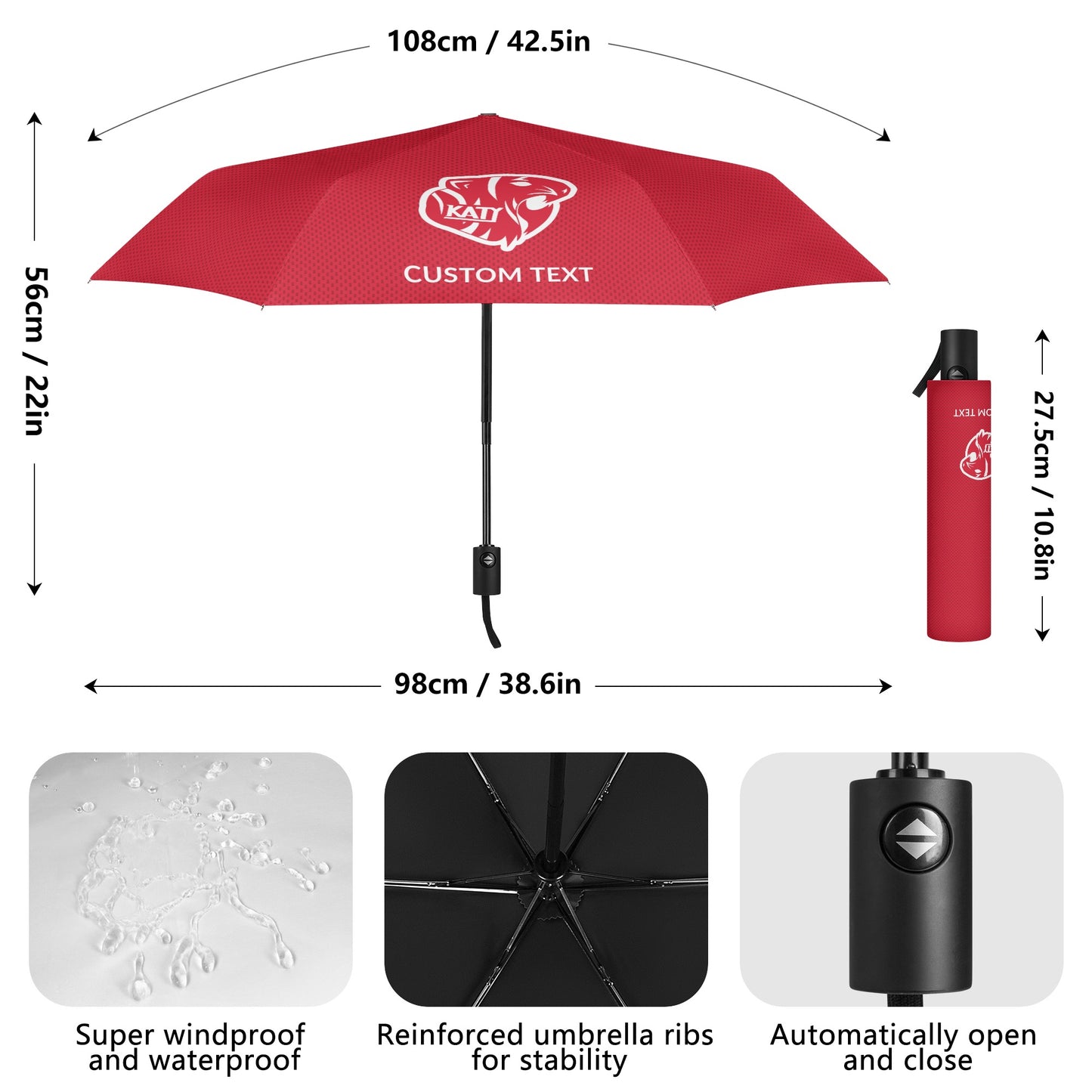 KHS - Handheld Auto Open/Close Umbrella