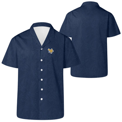 FHS - Hawaiian Casual Shirt, Blue/Blue