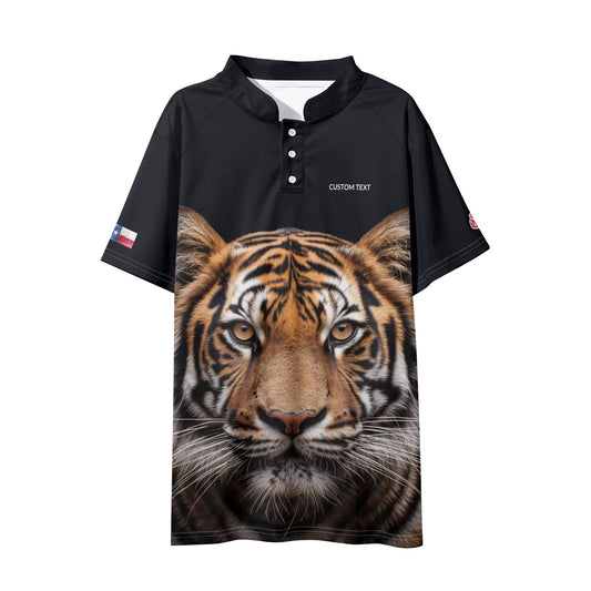 KHS - Mens Short Sleeve Polo Shirt, Tiger