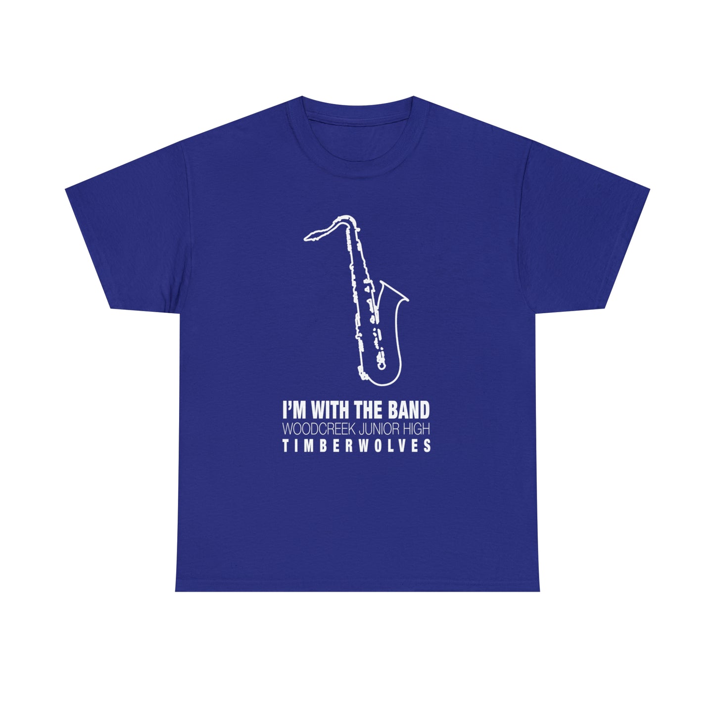 WCJH - I'M WITH THE BAND Adult Saxophone Tee (13 color options)