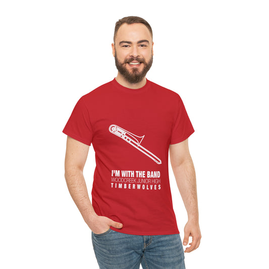 WCJH - I'M WITH THE BAND Adult Trombone Tee (13 color options)