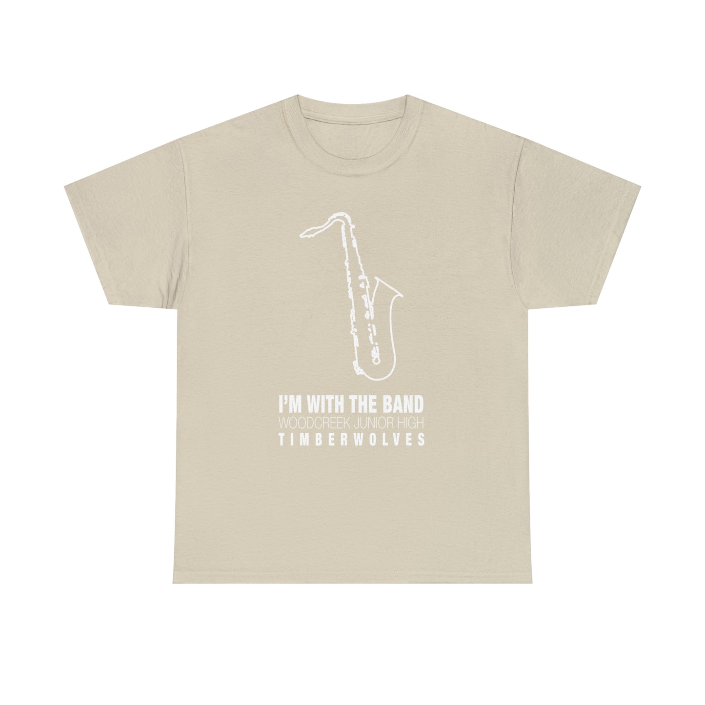 WCJH - I'M WITH THE BAND Adult Saxophone Tee (13 color options)