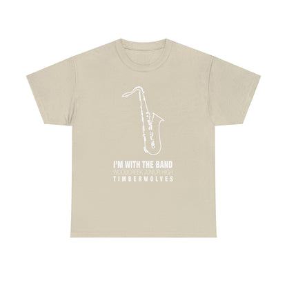 WCJH - I'M WITH THE BAND Adult Saxophone Tee (13 color options)