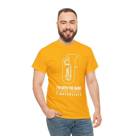 WCJH - I'M WITH THE BAND Adult Tuba Tee (13 color options)