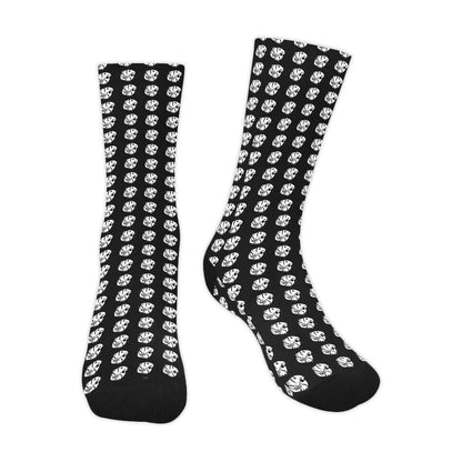 KHS - Crew Socks, Black/White, Adult