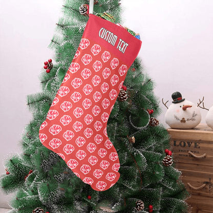 KHS - Christmas Stocking, Red/Red Logos Christmas Stocking (Without Folded Top)