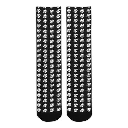 KHS - Crew Socks, Black/White, Adult