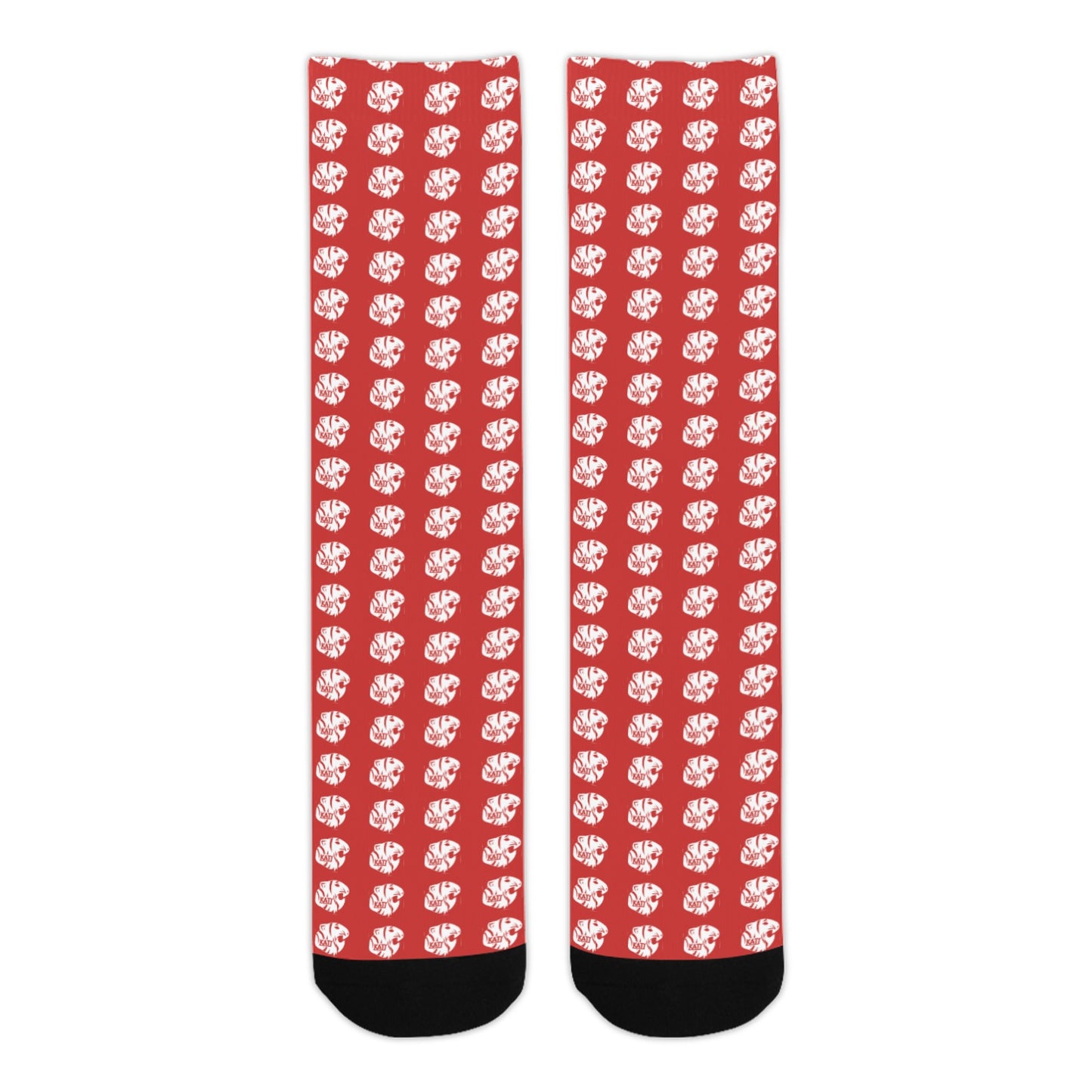 KHS - Crew Socks, Red/White, Adult