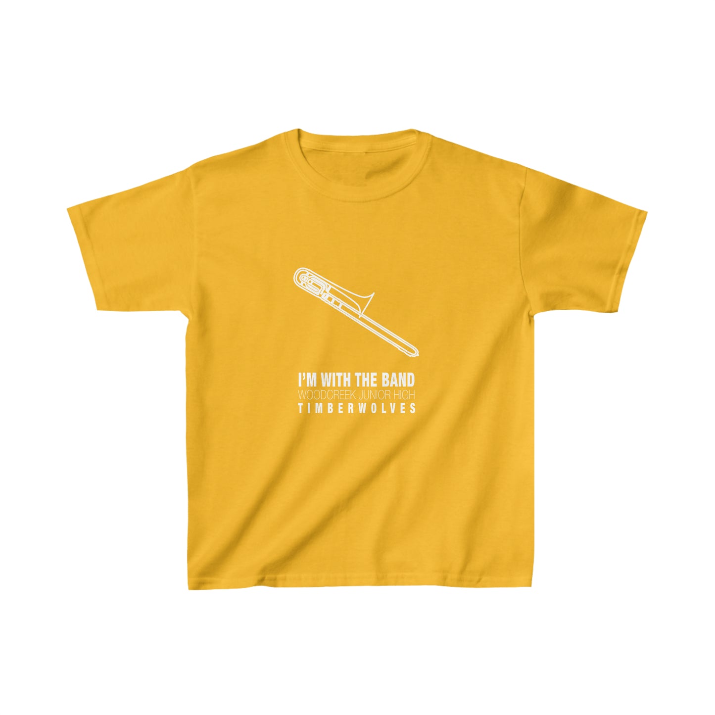 WCJH - I'M WITH THE BAND Youth Trombone Tee (13 color options)