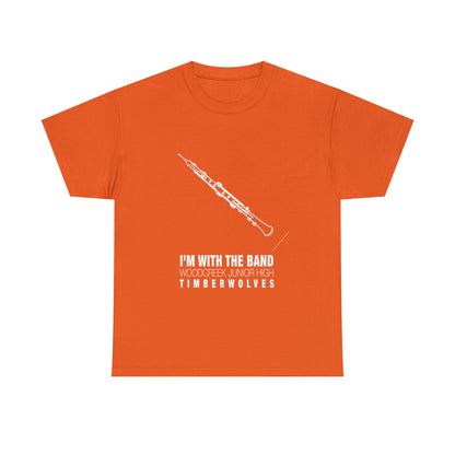 WCJH - I'M WITH THE BAND Adult Oboe Tee (13 color options)