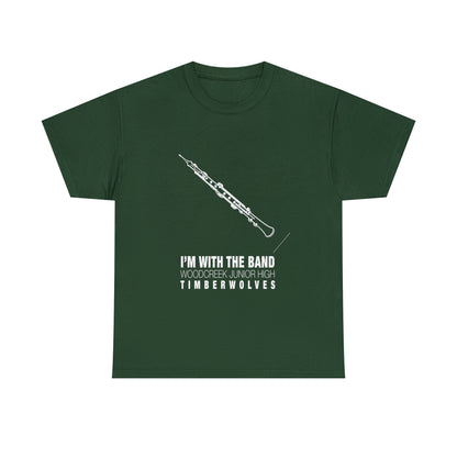 WCJH - I'M WITH THE BAND Adult Oboe Tee (13 color options)