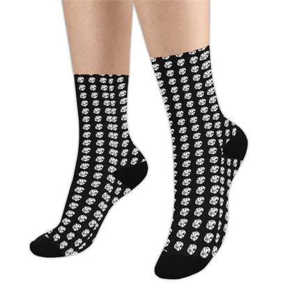 KHS - Crew Socks, Black/White, Adult