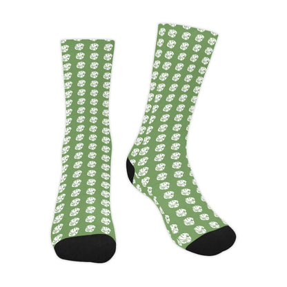 KHS - Crew Socks, Green/White, Adult