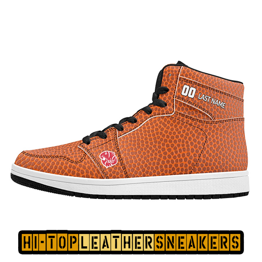 KHS - Basketball Mens High Top Leather Sneakers