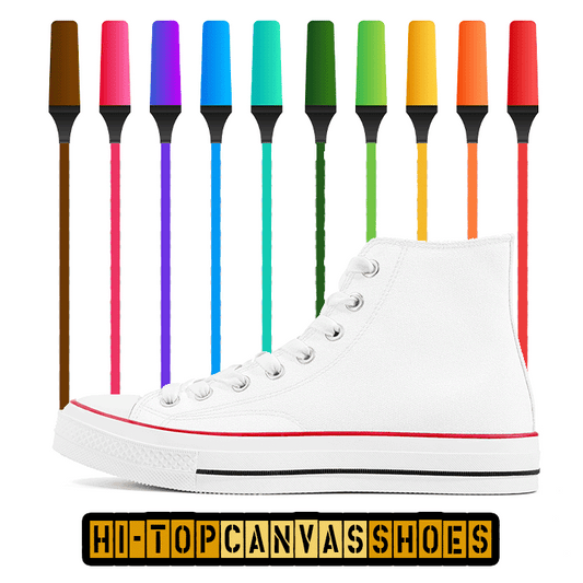 KHS - Mens/Womens Classic High Top Canvas Shoes, Custom Design