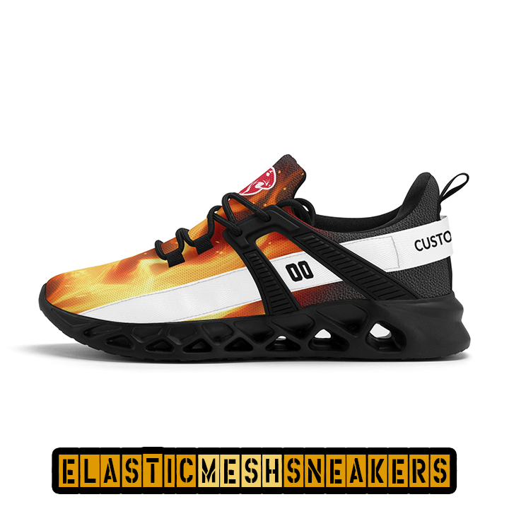 KHS - "Flames" Elastic Sport Sneakers