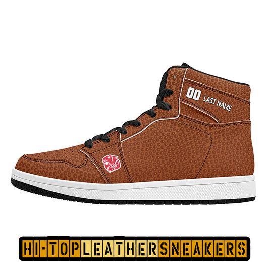KHS - Football Mens High Top Leather Sneakers