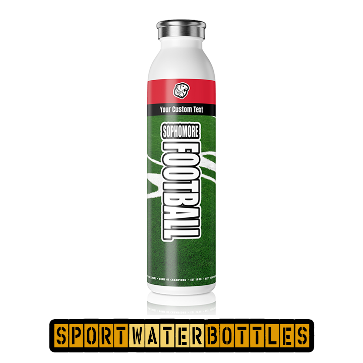 KHS - Varsity-Freshman Football Slim Water Bottles