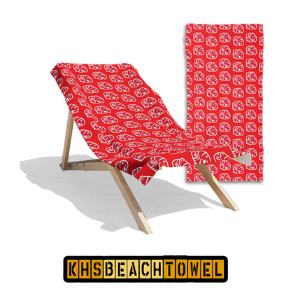 KHS - Mini Logo Beach Towel, Red